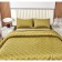 Kit: bedspread, pillowcase, size 240x260 cm, 50x70 cm - 2 pcs, mustard color