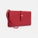 Women's wallet on the button, red color
