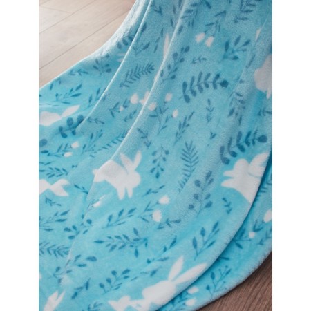 Water Bunny Glane, size 150x200 cm, rabbits, blue-3
