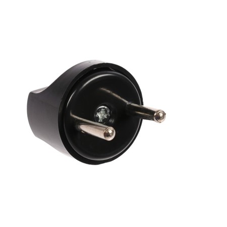 Adapter, 10 a, euro, round, 250 V, black, 1 pc.-2