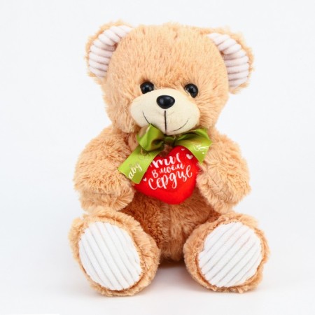 Soft toy "You are in my heart", Bear, Mix color-6