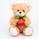Soft toy "You are in my heart", Bear, Mix color