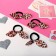 Hair gum "Funny ears" (set 4 pcs) Africa, 4 cm, mix