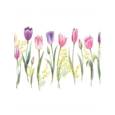 A set of napkins for setting the table "Flowers Spring", rectangular, size 32x46 cm, 4 pcs-2