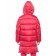 Coat for girls, height 122 cm, raspberry color