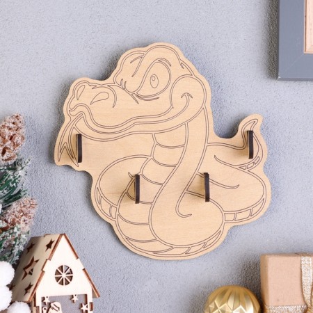 Key of the "Dissatisfied Snake", 14.5 x 15.2 x 3 cm