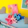 Hair gum "Bow" (set of 6 pcs) peas, mix