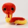 Soft New Year's toy "Snake", red