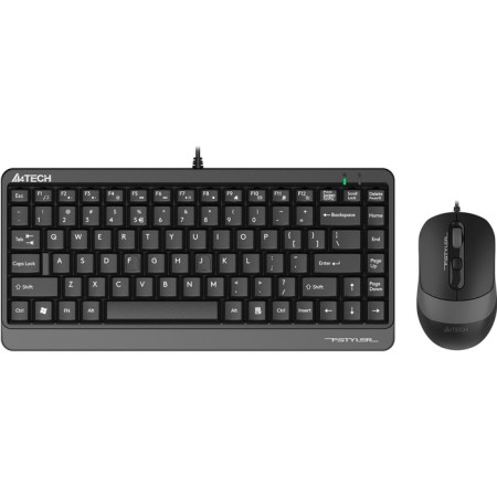 Keyboard + Mouse A4Tech FSTYLER F1110 CLAV: Black/Gray Mouse: Black/Gray USB Multimedia (F 10046