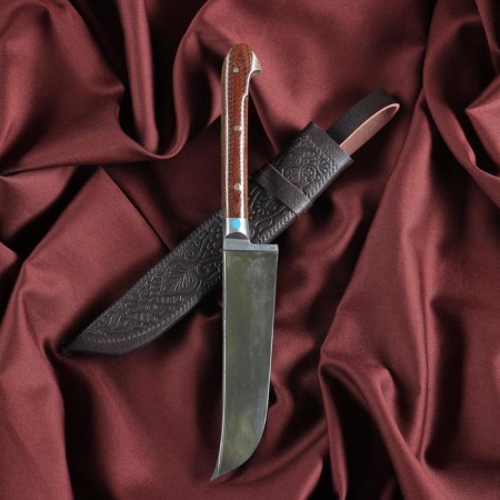 Knife Pchak Sharkhon - Textoline tin Chirchik (11-12 cm)-4