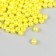 Set of beads "needlework" plastic, diameter 6 mm, 25 g, yellow