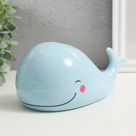 Piggy bank Ceramics "Blue Kitenok" 16.7x9.9x9.1 cm-3