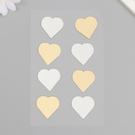 Mirror sticker "Hearts" 20x10 cm-1