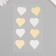 Mirror sticker "Hearts" 20x10 cm