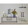Class Mayen table, 380 × 380 × 520 mm, turquoise color