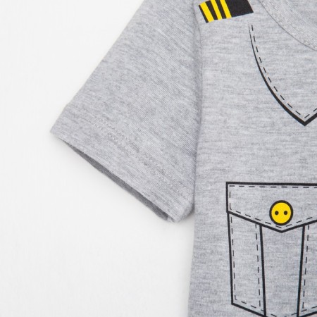 T-shirt Children's KAFTAN "pilot", gray, height 98-104 (30)-6