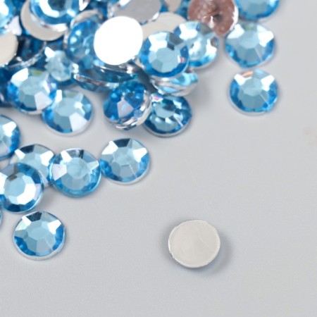 Decor for creativity plastic "Rhinest. Light-blue" set of 300 pcs d = 0.8 cm-1