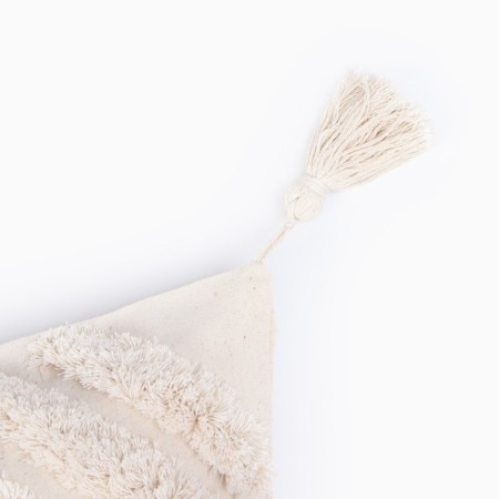 Decorative pillowcase "Ethel" BOHO, 45x45 cm, milk color, 100% cotton-1