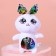 Soft toy with sequins "Bunny Mila", 26 cm x 9 cm x 15 cm