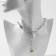 Piece "chain" pin with weaving, color silver, l = 45 cm