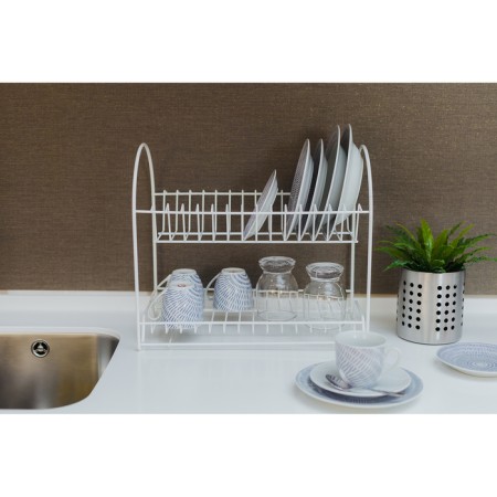 Drying Dishes 2-tier "Lux", 40 × 24 × 35 cm, white color-4
