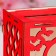Wedding Bank "Love", red, prefabricated, 24x10x16 cm