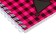 Notepad A6, 60 sheets in a cage on the crest of Kuromi, covers cellulose cardboard, OFSET block