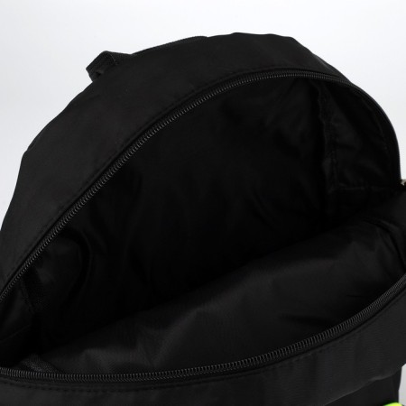 School backpack textile with lacing, black color-7
