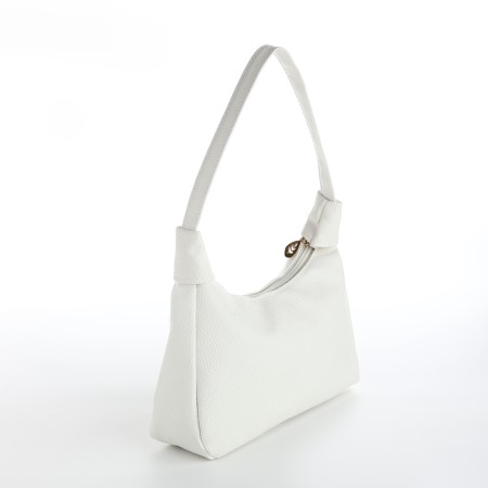 Female bag 25*7*13.5 departure with a zipper, white-3
