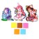 Set for children's creativity "Enchantimals" application, soft mosaic in the form of heroes 3 pcs.