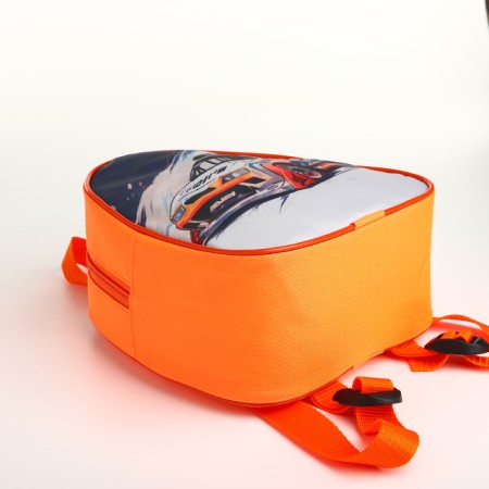Baby backpack 21*9*23, lightning department, racing car, orange-3