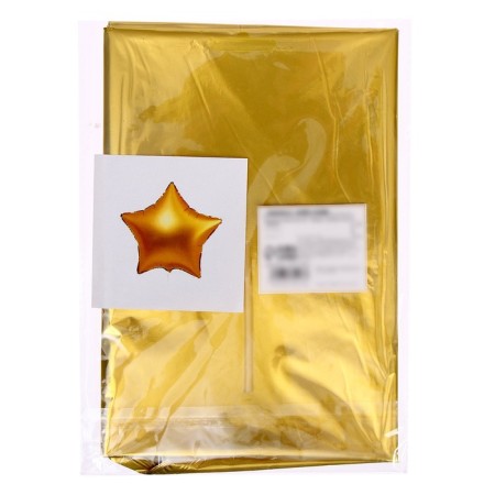 Foil ball 18 "Star", matte, gold color-1