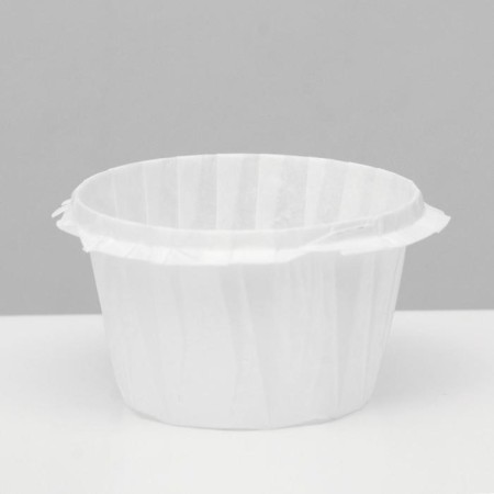Paper form "Muffin", white with a side, 5 x 4.5 cm