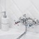 Bath mixer RMS SL71-140, two-wound, long spout, shower watering can and hose, chrome