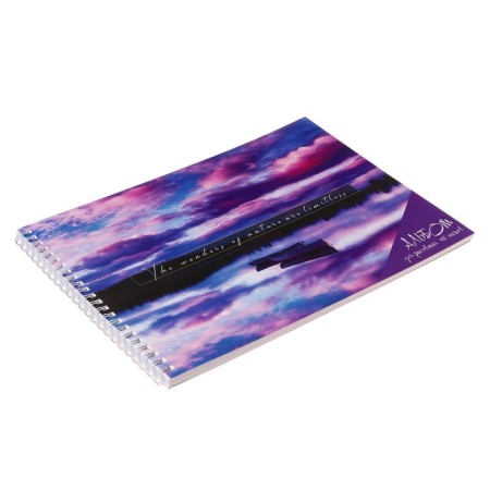 Album for drawing A4, 48 sheets on the crest "Venice", covered cardboard cover, offset block 100 g/m²-1