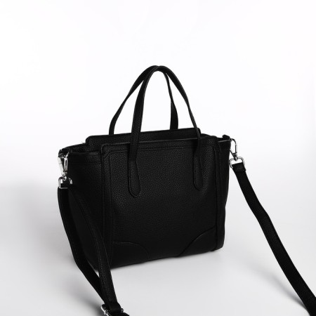 Bag Female Tout with zipper, black color-2