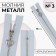 Metal zipper, No. 3, non -proceeding, automatic lock, 15 cm, blue/silver color