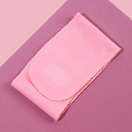 Gel SPA-mask for the neck, reusable, on Velcro, 46 ​​x 10 cm, pink color-3
