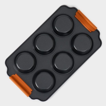 Magistro baking form "French Bakery. Circle ", 30.5 × 18 × 3 cm, 6 cells, anti -stick coating-5