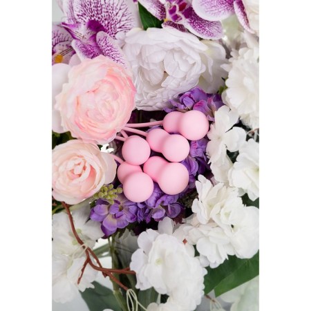 A set of vaginal balls Flovetta byfa tulips, silicone, pink, 5.3 cm-2