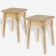 Set of stools (2 pcs) "Classic", 30 × 30 × 45cm, from pine