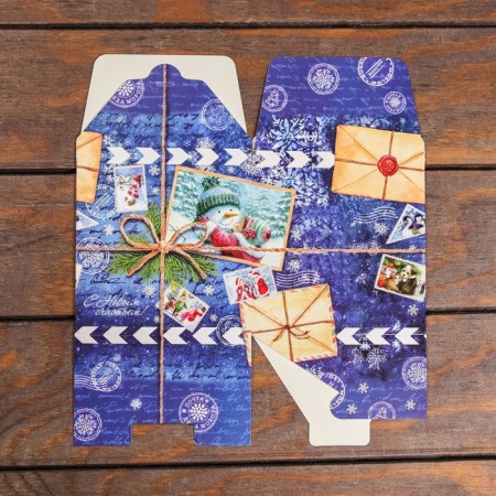 Folding box "Santa Claus" 12 x 12 x 12 cm-3