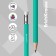 Chernographic pencil with Erichkrause "Prime", HB, Grifel D = 2.2 mm, plastic, hexagonal in the box, Green case