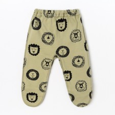 Children's sliders, olive color/lion, height 74 cm
