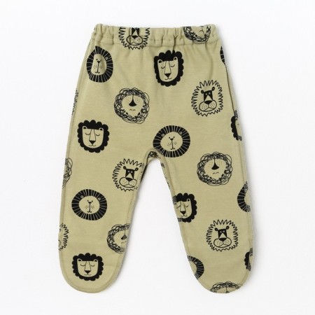 Children's sliders, olive color/lion, height 74 cm