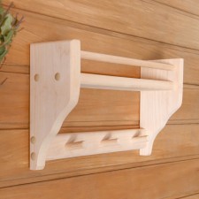 Olha-1 sheet shelf, 1 level, 3 horns