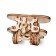 Wooden designer - keychain "Evik: plane"
