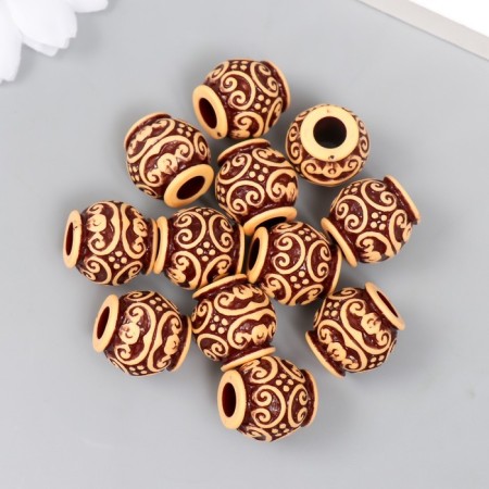 Beads for creativity plastic "Ethno. Curls" set 20 grams d = 1.5 cm-2