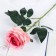 Artificial flower "Rosa Leticia" 7x64 cm, pink mix