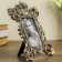 Photo frame Polystone 10x15 cm "Empire" Elevated silver 28.5x21 cm